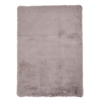 Grey Extra Super Soft Shaggy Luxury Floor Rug 8cm Long Pile